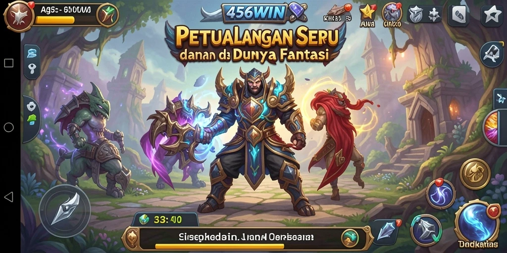 Tampilan gameplay <strong>456WIN</strong> yang menakjubkan menunjukkan aksi mendebarkan dalam dunia petualangan.