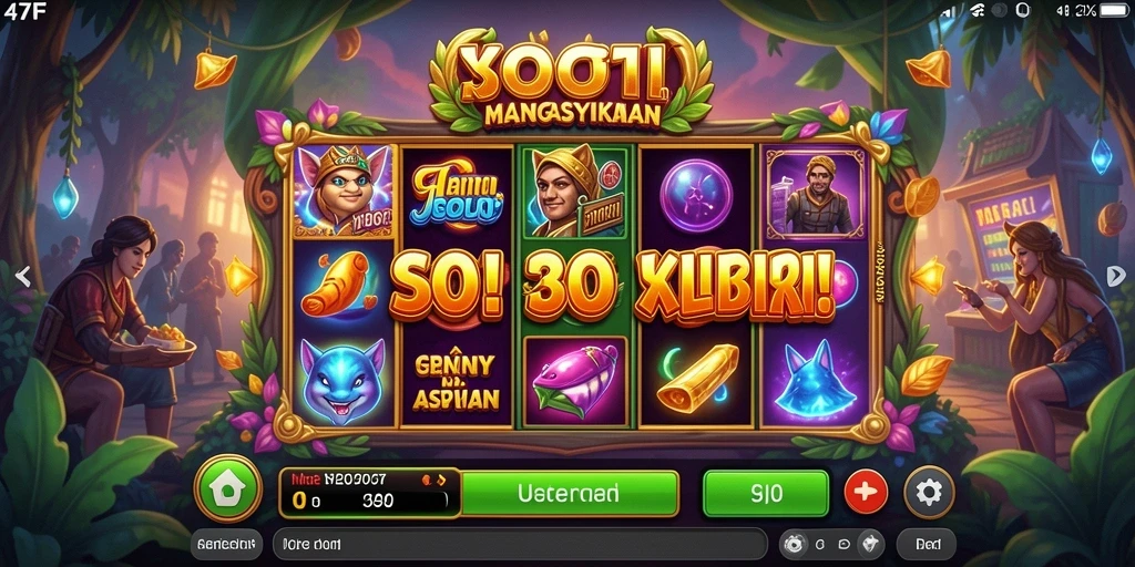 Gameplay Slot mengasyikkan di aplikasi 47F.