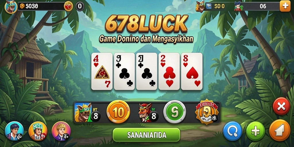 Tangkapan layar permainan Domino di 678LUCK yang penuh aksi.