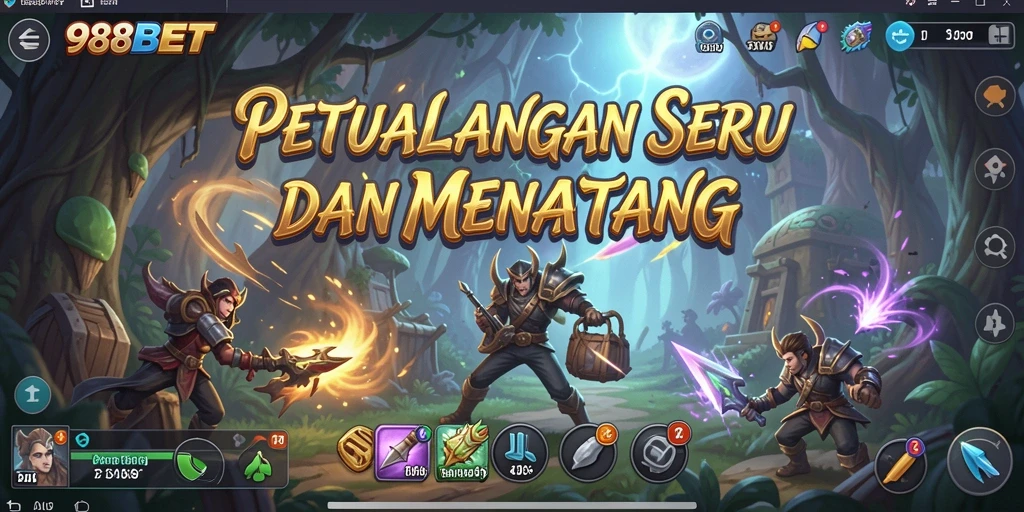 Tangkapan layar 988BET menampilkan aksi seru dalam petualangan mendebarkan.