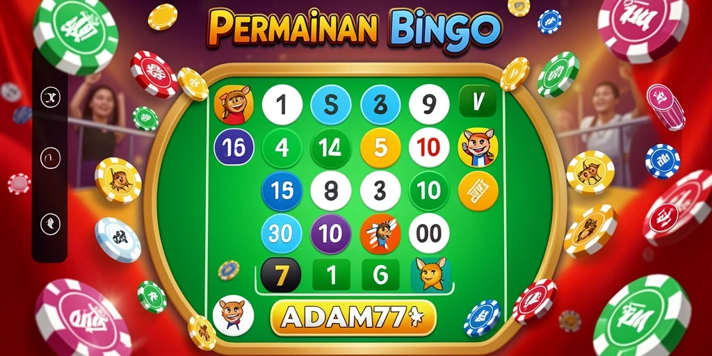 Tampilan gameplay seru saat bermain Bingo di ADAM77.