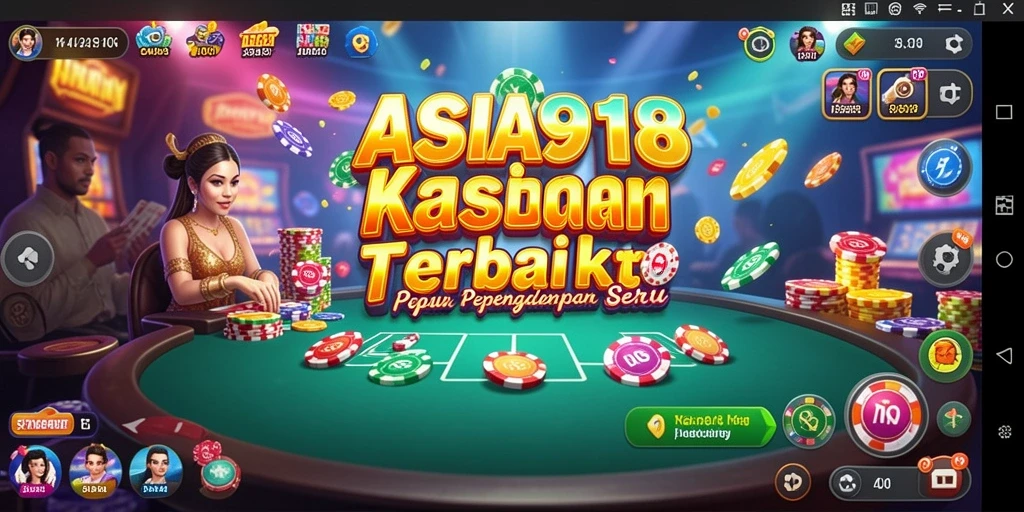 Tangkapan layar utama ASIA918 menunjukkan pengalaman bermain kasino yang mendebarkan.