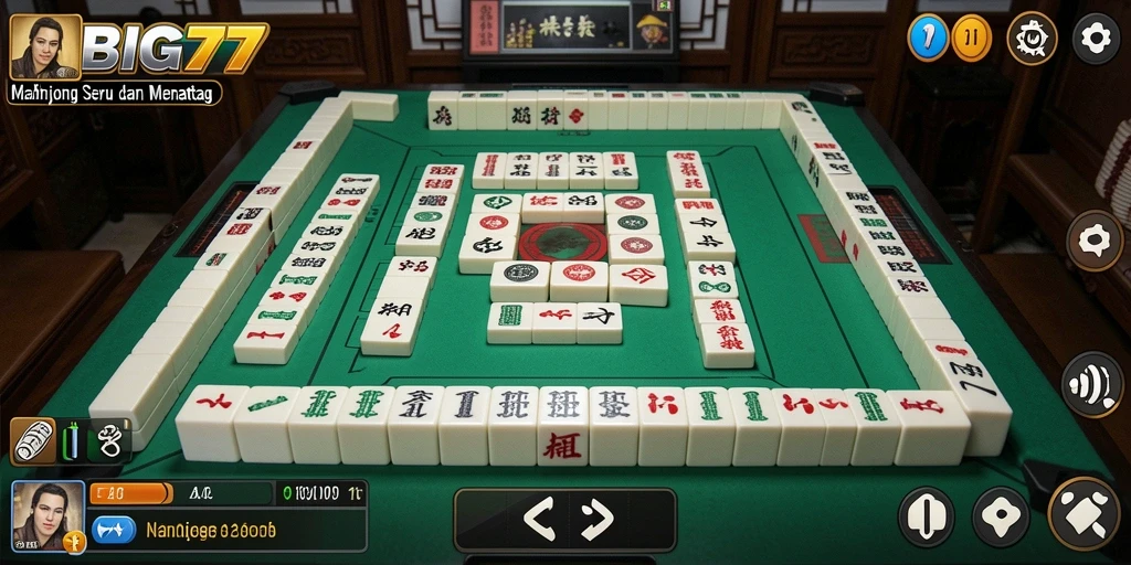 Screenshot gameplay BIG77 menampilkan aksi menantang Mahjong yang menarik dan interaktif.