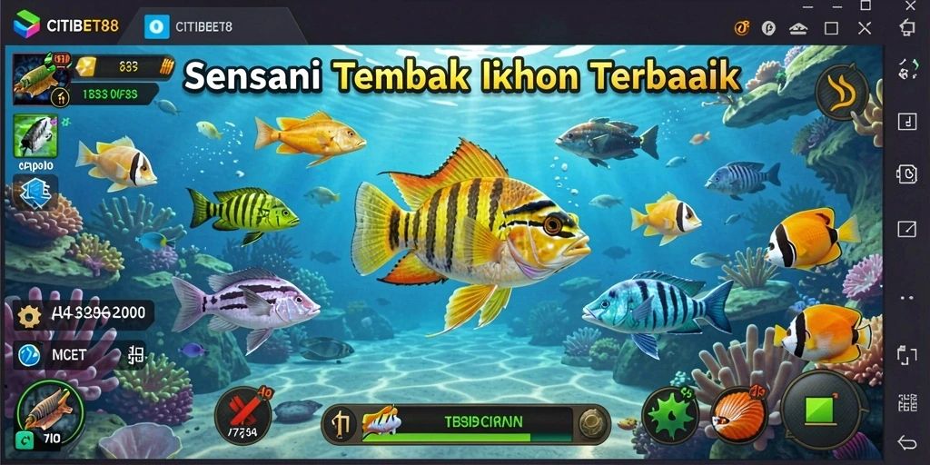 Gameplay CITIBET88 yang seru dengan menembak ikan.