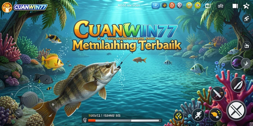 Screenshot gameplay CUANWIN77 menampilkan pengalaman memancing yang seru.