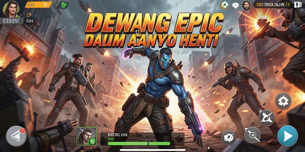 Tampilan gameplay seru dari DEWALIN dengan efek aksi yang mendebarkan.