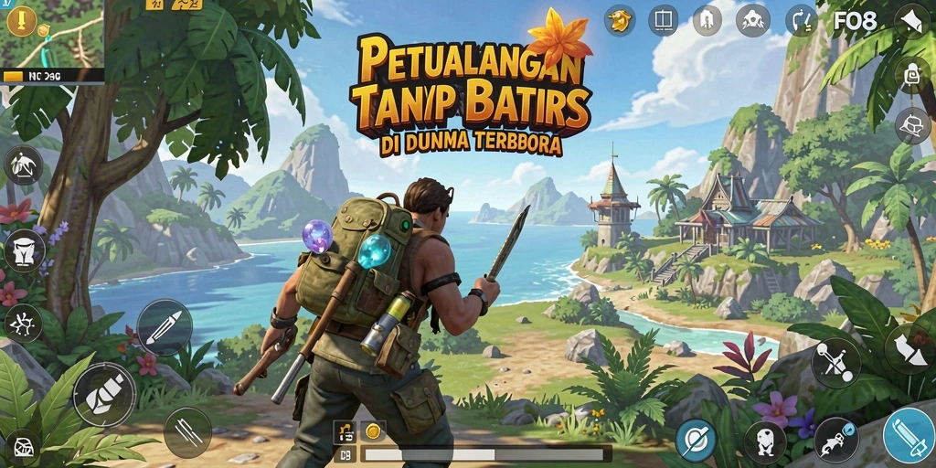 Tampilan gameplay FO8 yang menakjubkan di dunia terbuka.