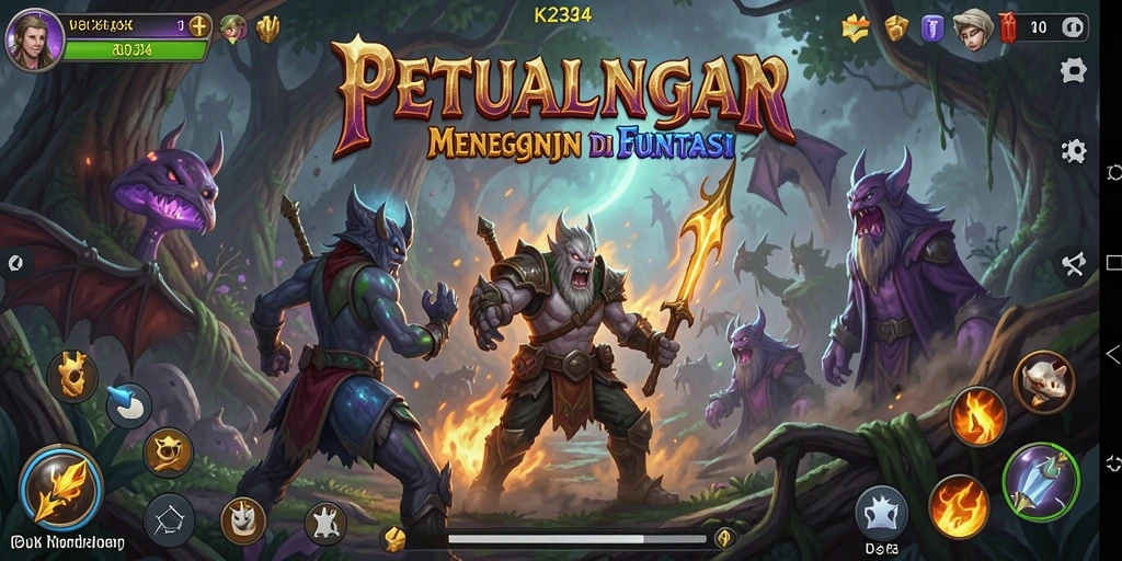 Gameplay K234 yang mendebarkan dengan petualangan menantang.