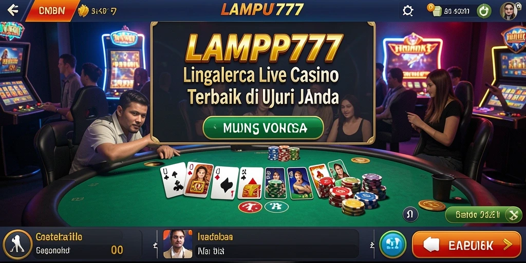 Gameplay menarik dan interaktif dari LAMPU777 Live Casino.