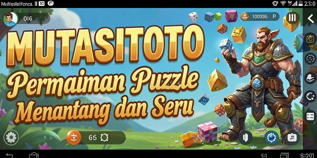 Gameplay menantang di MUTASITOTO dengan berbagai puzzle.