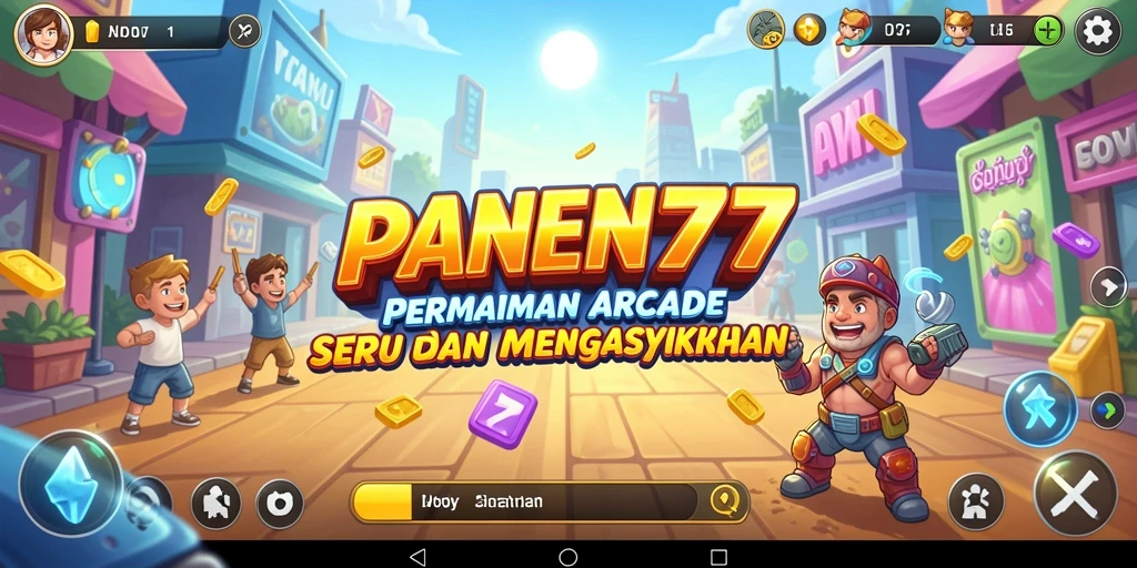 Tangkapan layar gameplay PANEN77 yang menunjukkan aksi seru dalam permainan arcade.