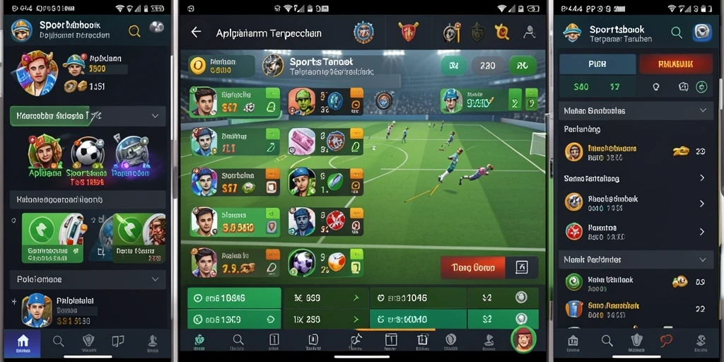 Tampilan menarik dari gameplay taruhan olahraga di PP444.
