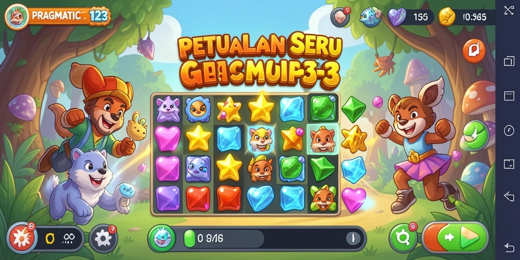 Gameplay seru PRAGMATIC123 dalam aksi Match-3 yang menantang.